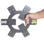 Suporte Alum. Invisível 40cm C/06 Rodas Até 240kg Tech Plant