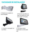 Suporte Angulável De Parede Compatível Com Alexa Echo Show 8