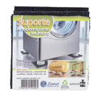 Suporte Antiderrapante Quadrado Preto e Verde 100x100mm Zamar 1 peça