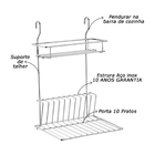 Suporte Apoio De 10 Pratos Alça Pendurar Não Precisa Furar