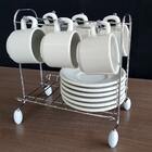 Suporte Aramado Porta 6 Xícaras E Pires Organizador Bancada