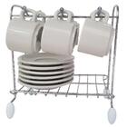 Suporte Aramado Porta 6 Xícaras E Pires Organizador Bancada