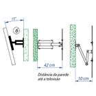 Suporte Articulado 4 Movimentos Tv De 10 A 70 Polegadas