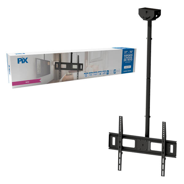 Suporte Articulado Ajustável De Teto P/ Tv 37'' A 70'' Pol.