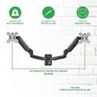 Suporte Articulado De Parede C/ Pistão A Gás P/ 2 Monitores
