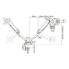 Suporte Articulado Para 2 Monitores Led E Lcd De 13" A 27” Un