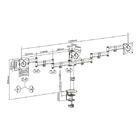 Suporte Articulado Para 3 Monitores Led E Lcd De 13" A 27” Un