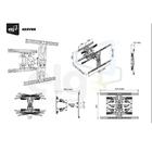 Suporte Articulado Para Tv De 32 Até 75 Polegadas Elg