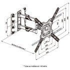 Suporte Articulado Tv 26 A 55 +cabo Hdmi 2,5m Movev4hdmi Elg