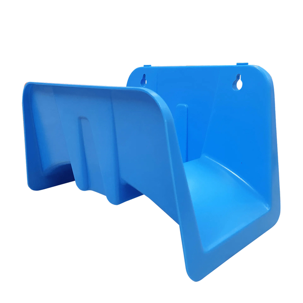 Suporte Azul Plástico Fixo Para Muro Para Jardim