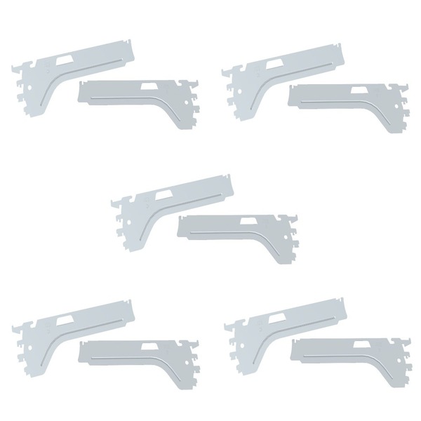 Suporte Bandeja Fit Slg 0,30 Branco Ch16 Kit 5 Pares