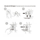 Suporte Banheiro Multiuso Parede Com Ventosa Preto Fosco Futu