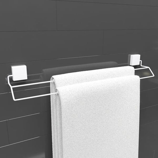 Suporte Banheiro Porta Toalha Toalheiro De Banho Duplo De Par