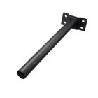 Suporte Barra Luminaria Solar Aço Pintura Eletrostatica Pared