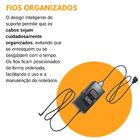 Suporte Base Apoio Para Fixar Fonte Do Notebook Monitor Embai