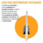 Suporte Base Compatível Com Notebook Fechado Mesa Monitor Ext