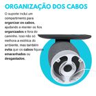 Suporte Base Elevação De Mesa Com Enrolador De Cabos Compatív