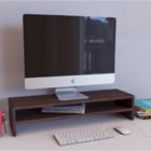 Suporte Base Para Monitor Elevado Home Office Organização Dec