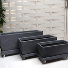 Suporte Base Retangular 88x25 Cm De Alumínio Com Rodas De Sil