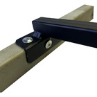 Suporte Braço Para Refletor Led Fachada Base L Curvado 60cm