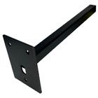 Suporte Braço Para Refletor Led Inclinado 40cm Haste Parede