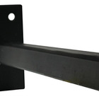 Suporte Braço Para Refletor Led Inclinado 40cm Haste Parede