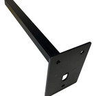 Suporte Braço Para Refletor Led Inclinado 40cm Haste Parede