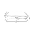 Suporte C/ Prateleira Para Monitor Branco Em Mdf