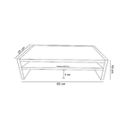 Suporte C/ Prateleira Para Monitor Branco Em Mdf