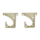 Suporte Cabideiro J Plástico Marfim 2 peças