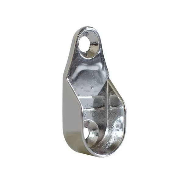 Suporte Cabideiro Lateral Oblongo Cromado - Mr Componentes