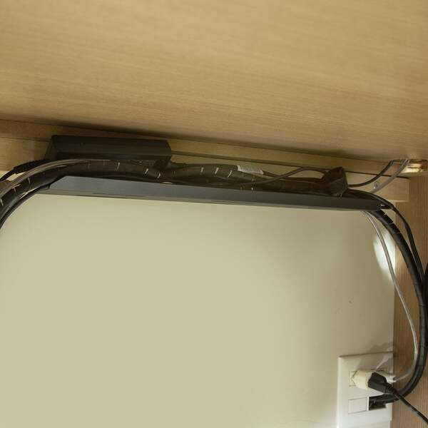 Suporte Cabos, Fios E Fontes Lateral, Mesas E Paredes 80x10 Cm