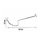 Suporte Calha Galvanizado Moldura Corte 28cm