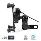 Suporte Celular Moto Aranha 360° Com Carregador Usb