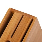 Suporte Cepo Bambu Organizador De Faca Tesouras Cozinha