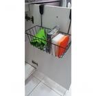 Suporte Cesto Multiuso Aramado Para Porta De Armário Po