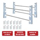 Suporte Churrasqueira Com Barras 75cm Mais Grelha Inox 70x40