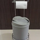 Suporte Com Lixeira 5l Tampa Basculante Banheiro Lavabo Casa