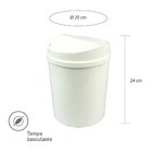 Suporte Com Lixeira 5l Tampa Basculante Banheiro Lavabo Casa