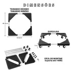 Suporte Com Rodinha Ajustavel Arrasta Moveis Fogao Geladeira