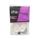 Suporte Concha para Cabide de Parafusar Branco Acessórios para Móveis Sfor