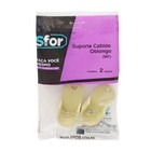 Suporte Concha para Cabide de Parafusar Marfim Acessórios para Móveis Sfor