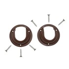 Suporte Concha para Cabide de Parafusar Marrom Acessórios para Móveis Sfor