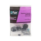 Suporte Concha para Cabide de Parafusar Metalizado Acessórios para Móveis Sfor