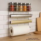 Suporte Cook Porta Rolos Parede 5 Em 1 Aço Cromado Prime - Mu