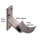 Suporte Corrimao Tubo Redondo Alumínio Brilhante Escada Pared