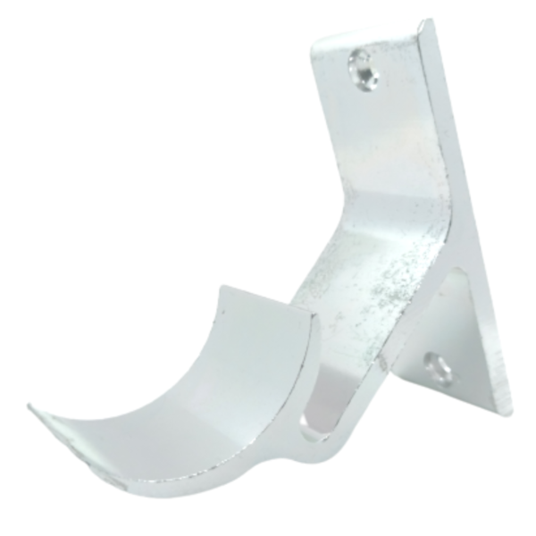 Suporte Corrimao Tubo Redondo Alumínio Brilhante Escada Pared