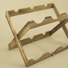 Suporte De Acácia Dobrável Para 6 Garrafas De Vinho Oikos