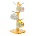 Suporte De Bambu Para Pendurar Canecas Xícaras Quadrado