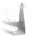 Suporte De Bucha E Rodinho De Pia Com Ventosa - Inox Polido